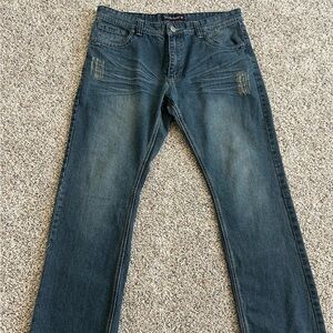 Victorious Premium Collection Men’s Jeans 38x32 Dark Wash Straight Leg Denim